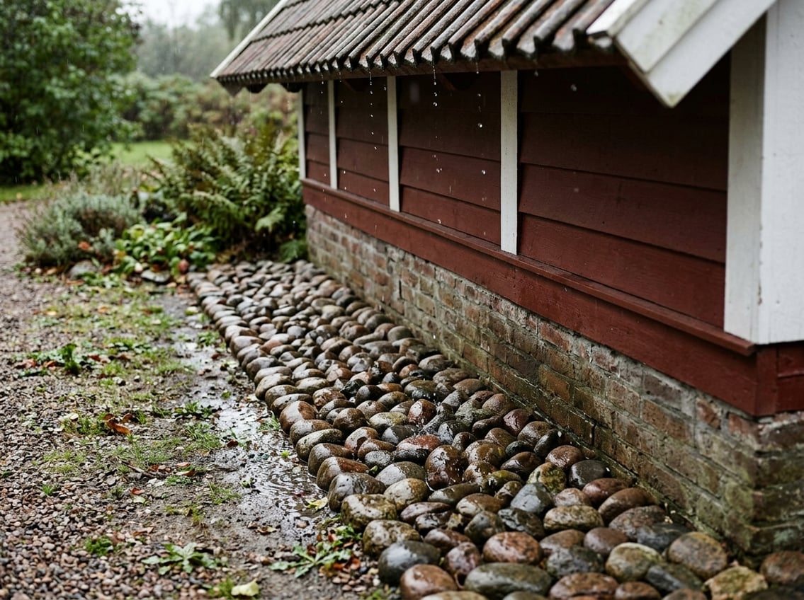 Tag uden tagrender Sådan beskytter en pigstensbelægning dit hus mod drypvand